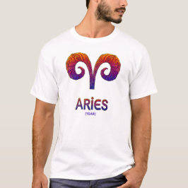 Aries Zodiac Sign / Zodiaco Aries Tシャツ
