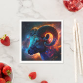 Aries Zodiac Star Sign - Vivid Artistic Napkins スタンダードカクテルナプキン (インサイチュ)