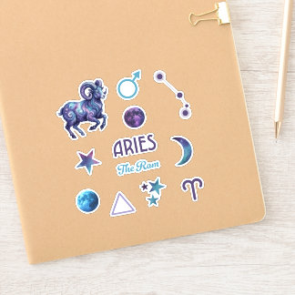 Aries Zodiac Sticker Collection シール