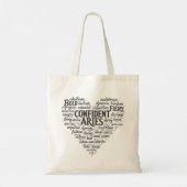 Aries Zodiac Tote Bag | Word Cloud Design トートバッグ (裏面)