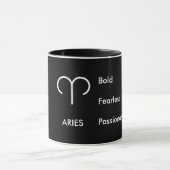 Aries Zodiac Traits Bold Fearless Passionate マグカップ (中央)