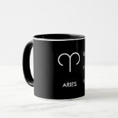 Aries Zodiac Traits Bold Fearless Passionate マグカップ (正面左)