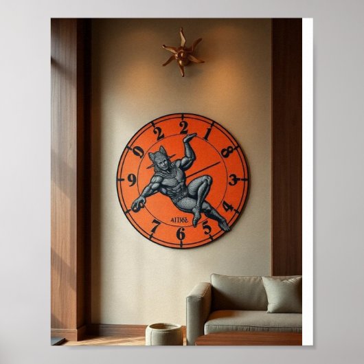 Aries Zodiac Wall Art Printable | Bold Astrology R ポスター (正面)