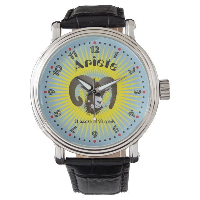 Ariete 21 marzo al 20 aprile Orologio 腕時計 (正面)
