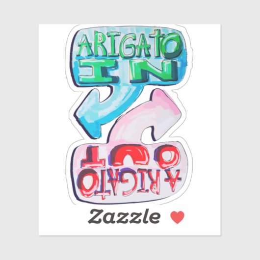 Arigato In, Arigato Out シール (シート)