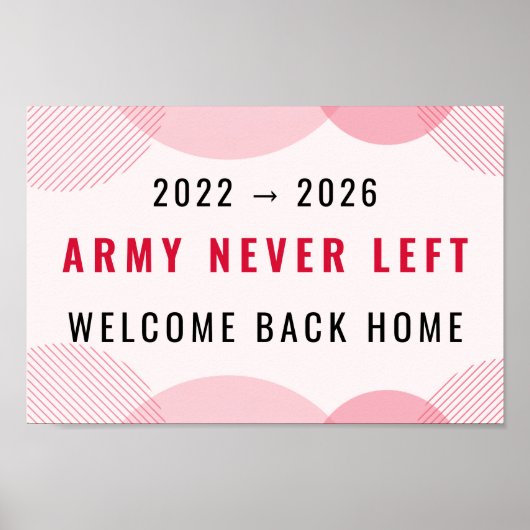 ARIRANG Inspired Comeback Concert Printable Slogan ポスター (正面)