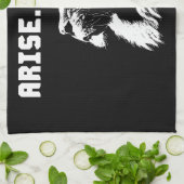 ARISE – ライオンやる気を起こさせる キッチンタオル (折り畳み)