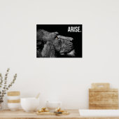 Arise – ライオン – ハッスル、ジム、成功やる気を起こさせる ポスター (キッチン)