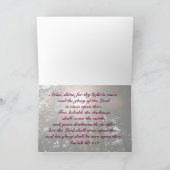 Arise Shine Isaiah 60 Christian card カード (内部)