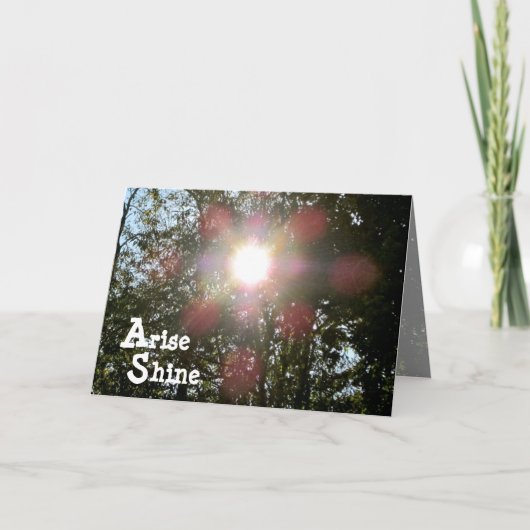 Arise Shine Isaiah 60 Christian card カード (正面)