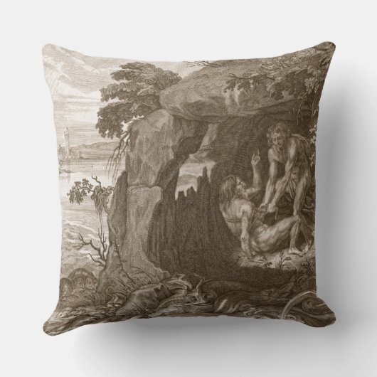 Aristeusは彼の神託、17を明らかにするためにプロテウス菌を強います クッション (裏面)