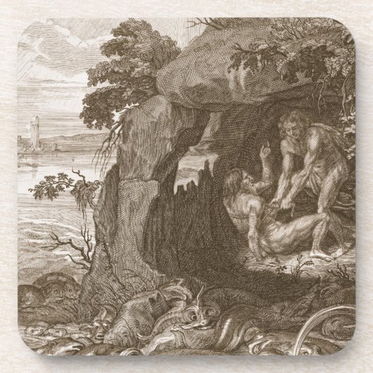 Aristeusは彼の神託、17を明らかにするためにプロテウス菌を強います コースター (正面)