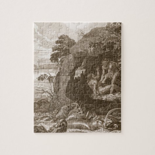 Aristeusは彼の神託、17を明らかにするためにプロテウス菌を強います ジグソーパズル (縦)