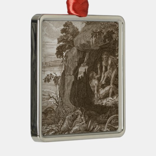 Aristeusは彼の神託、17を明らかにするためにプロテウス菌を強います メタルオーナメント (右)