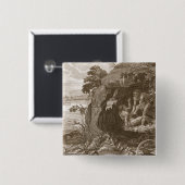 Aristeusは彼の神託、17を明らかにするためにプロテウス菌を強います 缶バッジ (正面&裏面)