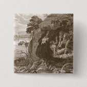 Aristeusは彼の神託、17を明らかにするためにプロテウス菌を強います 缶バッジ (正面)