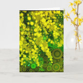 Aristicの黄色いMimosaの花のブランクの挨拶状 カード (黄色い花)