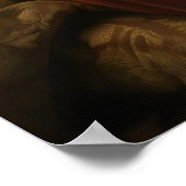 Aristocratic Shiba Inu Portrait Print, Funny Dog ポスター (角)