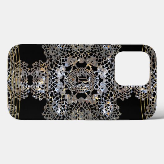 Aristokratische Monogramm Case-Mate iPhoneケース (裏面 (横))