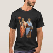 Aristotle And Plato With Basketballs Philosophy Ma Tシャツ (正面)