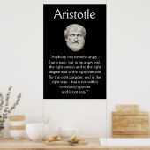 Aristotle - Anger Management Quote ポスター (キッチン)