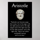 Aristotle - Anger Management Quote ポスター (正面)