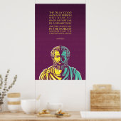 Aristotle poster: The truly good and wise person ポスター (キッチン)