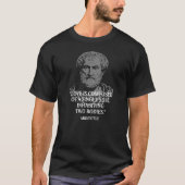 Aristotle quote tシャツ (正面)
