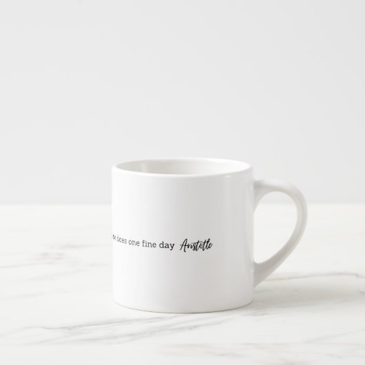Aristotle Spring Quote Decor For Home  エスプレッソカップ (右)
