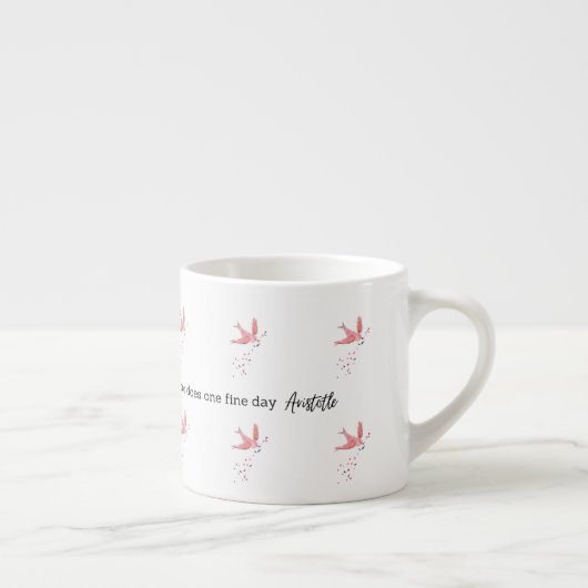 Aristotle Spring Quote Decor For Home エスプレッソカップ (右)