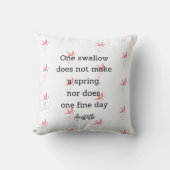 Aristotle Spring Quote Decor For Home  クッション (正面)