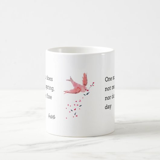 Aristotle Spring Quote Decor For Home コーヒーマグカップ (中央)