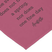 Aristotle Spring Quote Decor For Home  ショートテーブルランナー (コーナー)