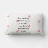 Aristotle Spring Quote Decor For Home  ランバークッション (正面)