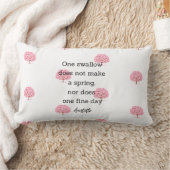 Aristotle Spring Quote Decor For Home  ランバークッション (ブランケット)