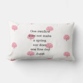 Aristotle Spring Quote Decor For Home  ランバークッション (正面)