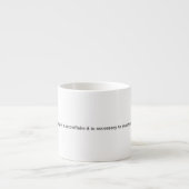 Aristotle Winter Quote Decor For Home エスプレッソカップ (正面)