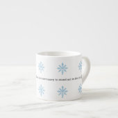 Aristotle Winter Quote Decor For Home エスプレッソカップ (正面右)
