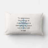 Aristotle Winter Quote Decor For Home ランバークッション (正面)