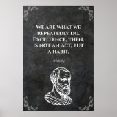 Aristotle wise quote. Wisdom  ポスター (正面)