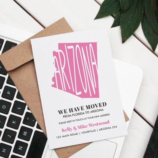 ARIZONA新しいアドレスを移動したNew Home ポストカード