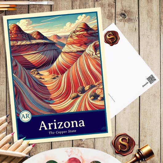 Arizona | Anime Style Cel Shaded Postcard ポストカード