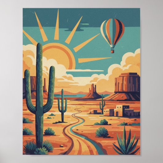 Arizona Art Travel Poster America Print Home Decor ポスター (正面)