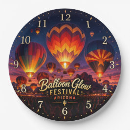 Arizona Balloon Glow Festival Hot Air Balloon ペーパープレート