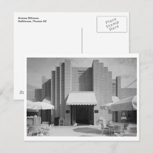 Arizona Biltmore, Bathhouse, Phoenix AZ ポストカード (正面/裏面)