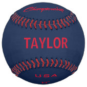 Arizona Bleu Rouge Personnalisé 2 photos ソフトボール (正面)