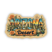 Arizona Cactus Desert Sticker | Southwest Decal シール