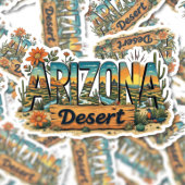 Arizona Cactus Desert Sticker | Southwest Decal シール