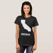 Arizona California I'm Not Stupid You're Stoopid Tシャツ (正面フル)