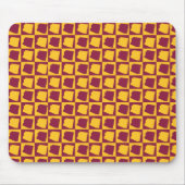 Arizona Checkered Maroon and Gold Pattern マウスパッド (正面)